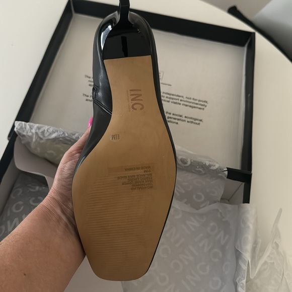 INC Womens Vidalia Faux Leather Square Toe Ankle Boots size 11, NWB - Picture 6 of 9